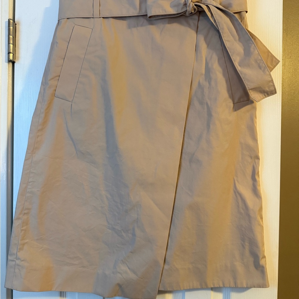 COS Tan A-Line Skirt with Belt